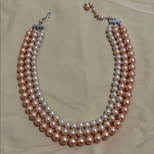 Vintage Japan Faux Pearl Multi-strand Necklace